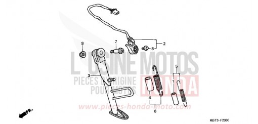 BEQUILLE XL1000V2 de 2002
